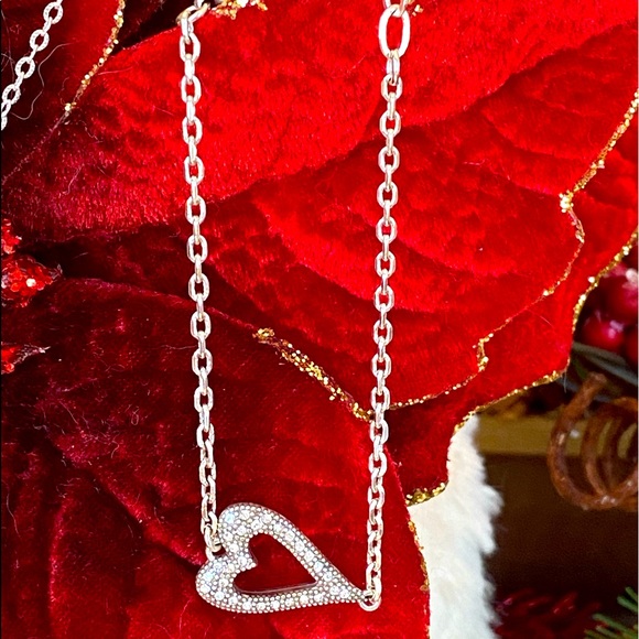 Brighton BELLA MIA Crystal Heart Reversible Necklace Bracelet Earrings RARE - Picture 8 of 16